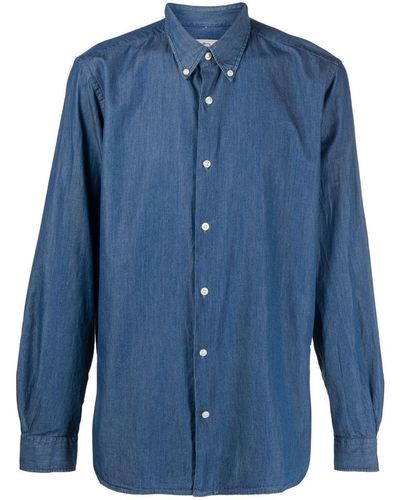 Woolrich Denim Button-down Shirt - Blue