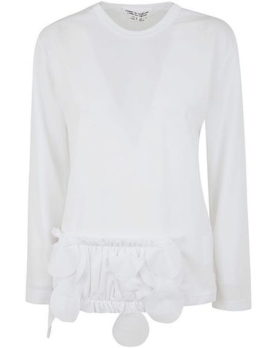 Comme des Garçons Ladies` T-shrt Clothing - White