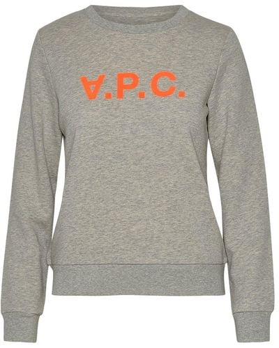 A.P.C. Grey Cotton Vpc Sweatshirt