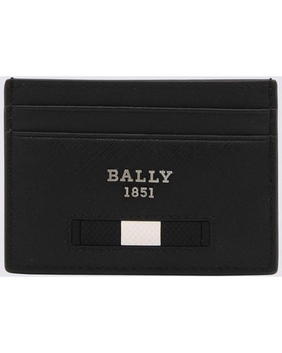 Bally Black Leather Bhar Card Holder