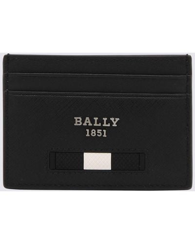 Bally Black Leather Bhar Card Holder