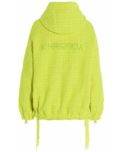 Khrisjoy Khris Windbreaker Tweed Jacket - Yellow