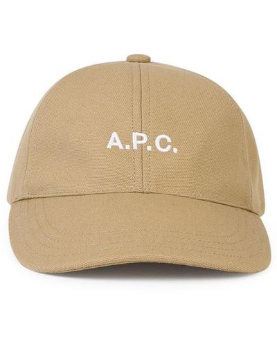 A.P.C. 'Charlie' Cotton Cap - Natural