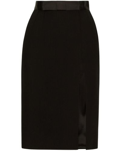 Dolce & Gabbana High Waist Skirt - Black