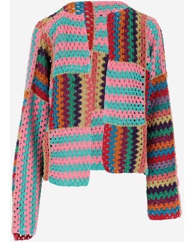 Rose Carmine Sweaters - Multicolor