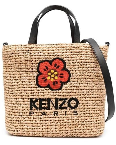 KENZO Boke Flowe Small Tote Bag - Natural