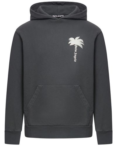 Palm Angels Hoodies Sweatshirt - Gray