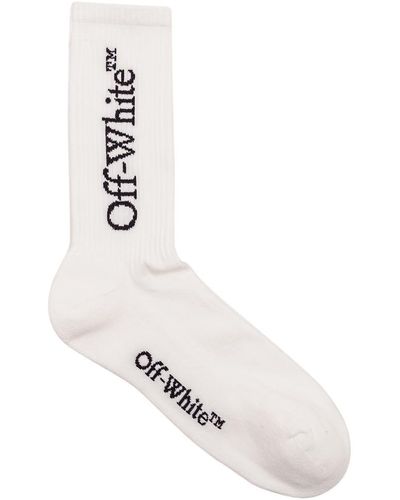 Off-White c/o Virgil Abloh White/black Cotton Sports Socks