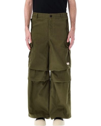 Marni Gabardine Cargo Pants - Green