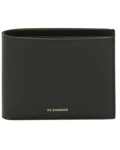 Jil Sander Logo Leather Wallet - Black