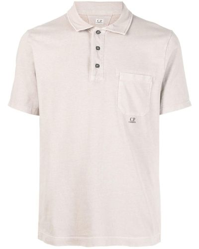 C.P. Company Short-sleeve Polo Shirt - Natural