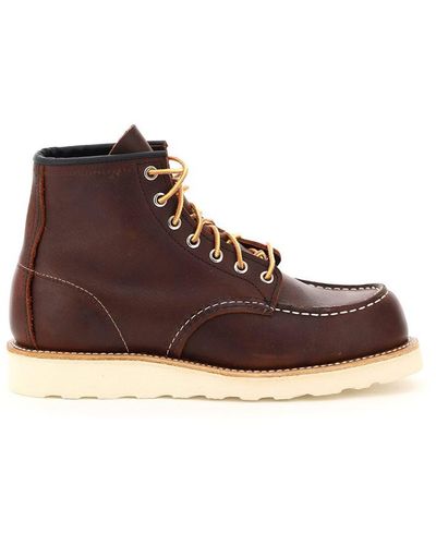 Red Wing Classic Moc Toe Ankle Boots - Brown