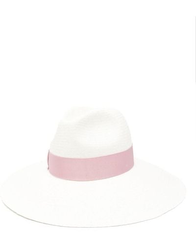 Borsalino Sophie Straw Panama Hat - Pink