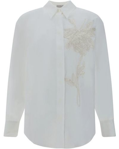 Brunello Cucinelli Shirts - White
