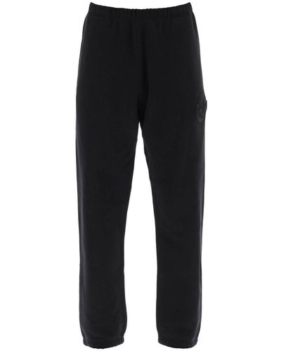 Moncler Sweatpants With Patch Logo - Black