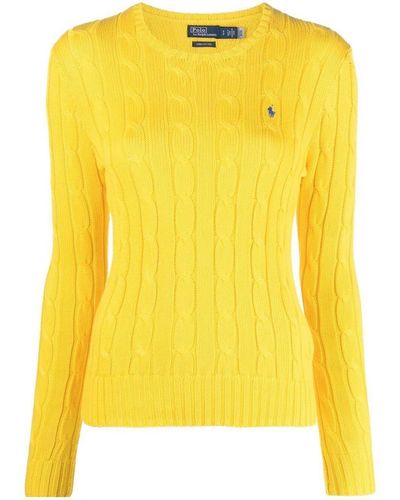 Polo Ralph Lauren Logo Pullover Clothing - Yellow