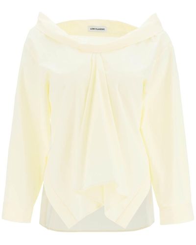 Low Classic Tipping Point Blouse - Natural