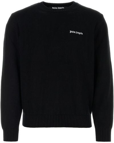 Palm Angels Sweatshirts - Black