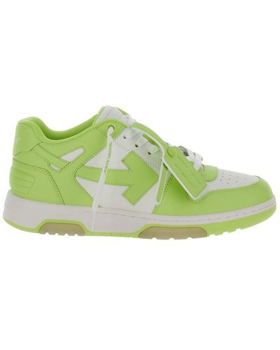 Off-White c/o Virgil Abloh Off- 'Out Of Office' And Low Top Trainers With Arrow - Green