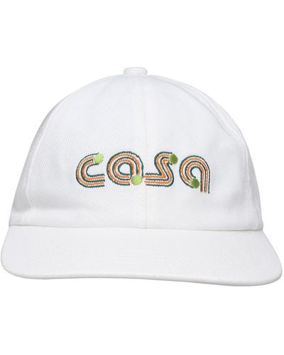 Casablancabrand White Cotton Cap