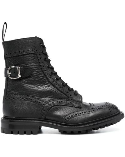 Tricker's Sheene Boots Shoes - Black