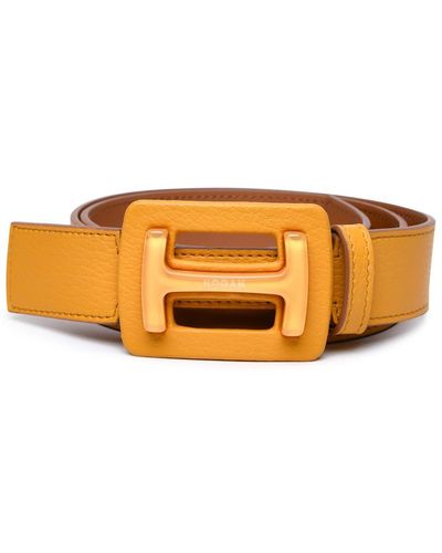 Hogan Logo Buckled Belt - Orange