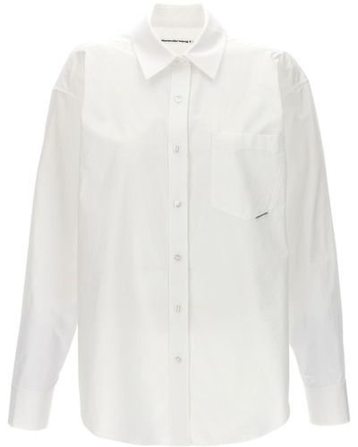 T By Alexander Wang 'Boyfriend' Shirt - White