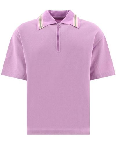 Kapital "Zip Up" Polo Shirt - Pink
