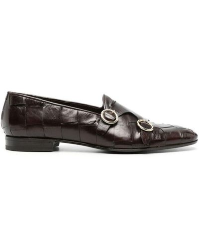 Lidfort braid-detail leather loafers - Brown