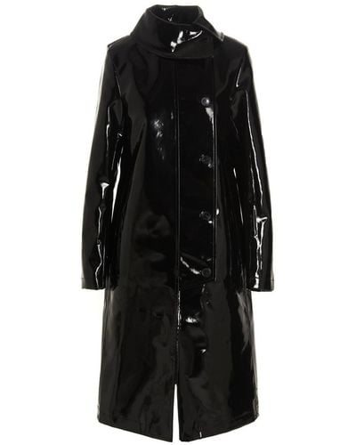 Raf Simons Vinyl Trench Coat - Black