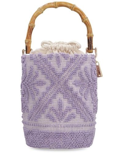 La Milanesa Chia Bucket Bag - Purple