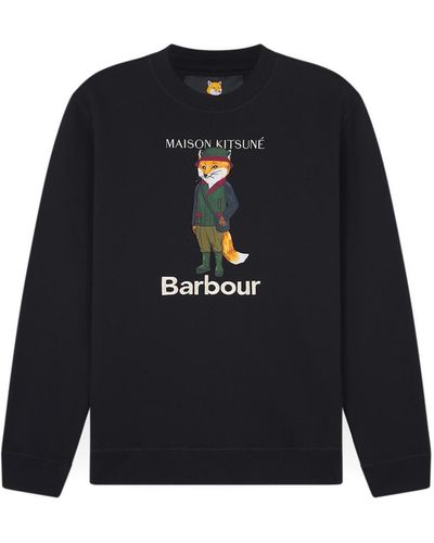 Barbour Logo Sweatshirt - Blue