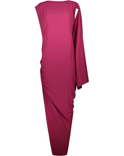 Rick Owens Edfu Gown In Cocoon Silk Blend Crepe Clothing - Purple