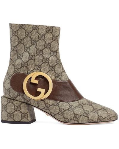 Gucci Blondie Ankle Boot - Brown