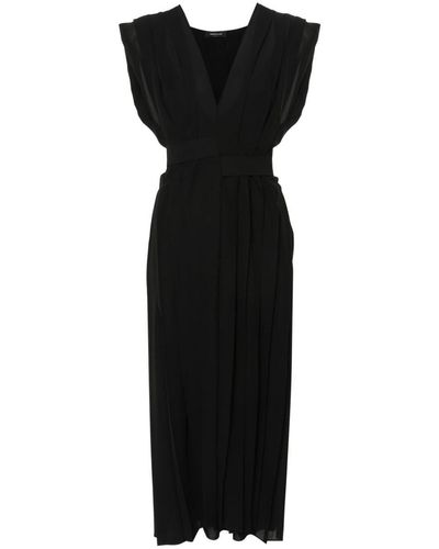 Fabiana Filippi V-Necked Midi Dress - Black