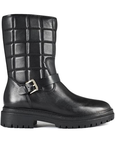 Michael Kors Layton Quilted Leather Boots - Black