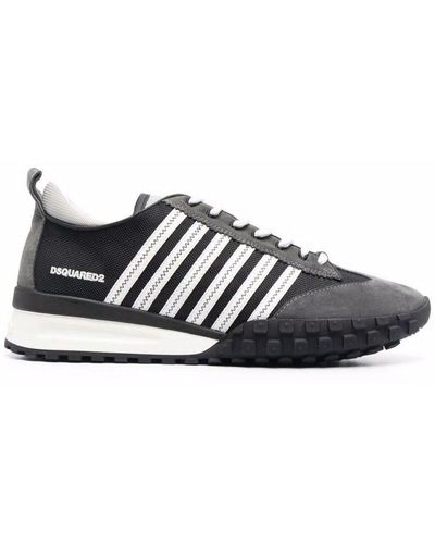 DSquared² Legend Panelled Sneakers - Black