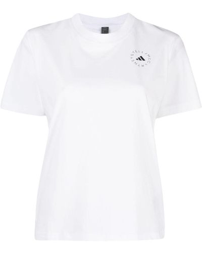 adidas By Stella McCartney Logo-print Short-sleeved T-shirt - White