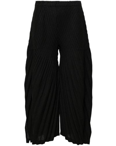 Issey Miyake Linen Like Pleats Pants Clothing - Black