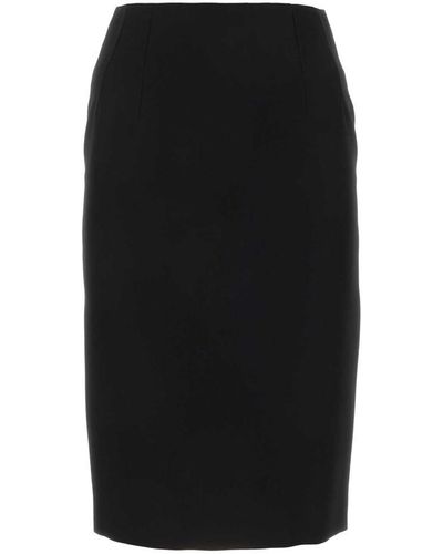 Versace Midi Skirt - Black