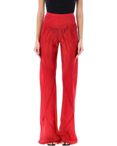 Rick Owens Bias Trousers - Red