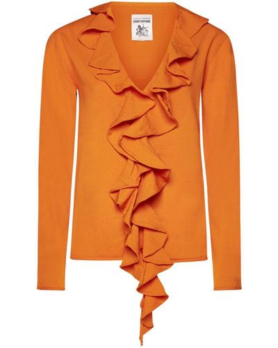 Semicouture Sweaters - Orange