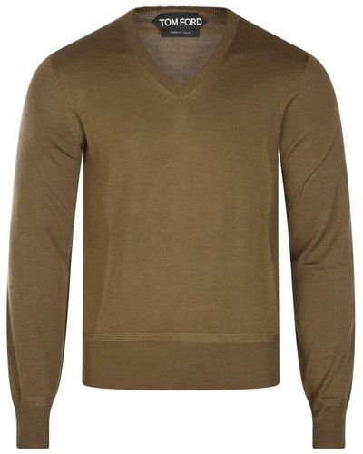 Tom Ford Sweaters Brown - Green