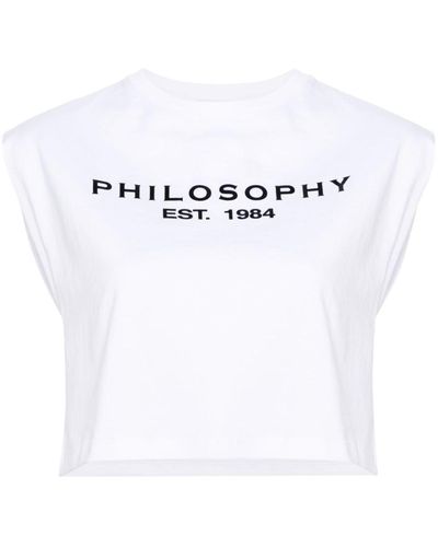 Philosophy Di Lorenzo Serafini Top With Logo - White