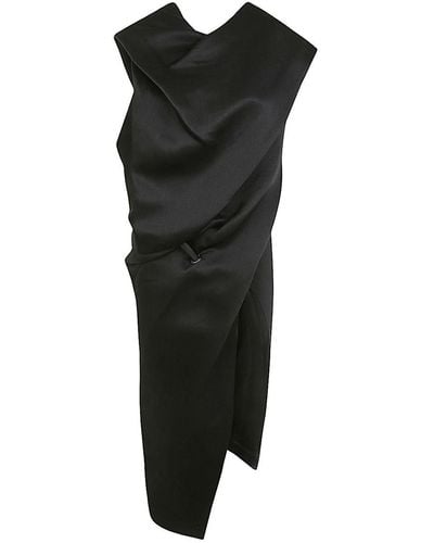 Issey Miyake Enveloping Midi Dress Clothing - Black