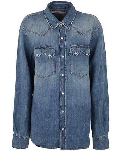 Department 5 John Texas Shirt Clothing - Blue