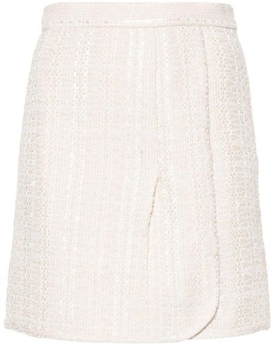 IRO Cotton Blend Wrapped Skirt - White