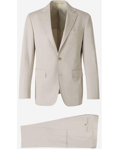 Canali Cotton Kei Suit - Natural