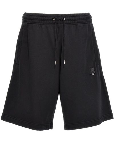 Maison Kitsuné 'Bold Fox Head' Bermuda Shorts - Black