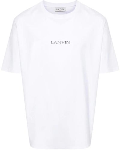 Lanvin T-shirt Classica Unisex Con Logo Avanti - White